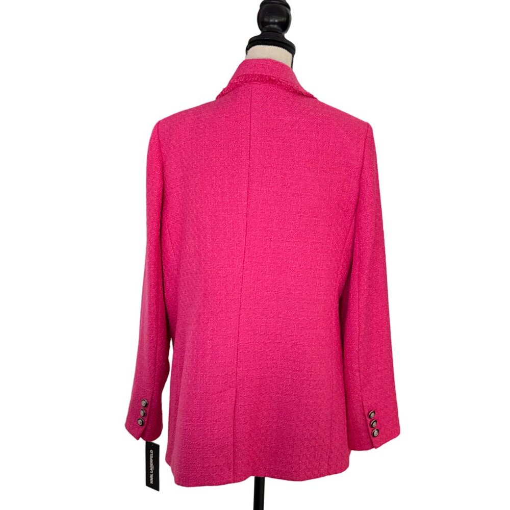 Karl Lagerfeld new hot pink jacket blazer size 16. - Picture 4 of 9